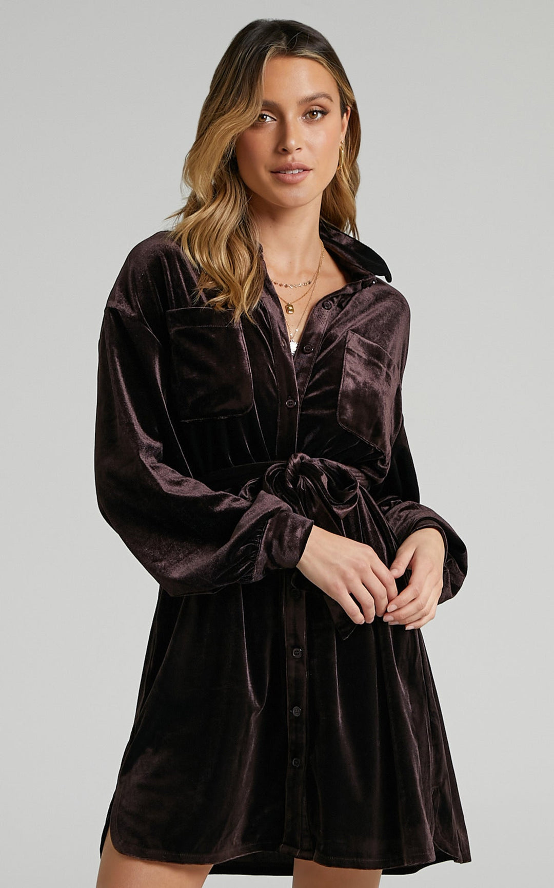 Geraldine - Elegant Velvet Dress